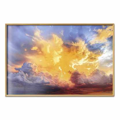 Poster - Beautiful Sunset - clouds in warm shades