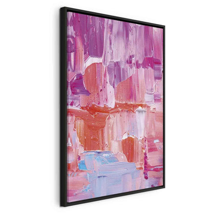 Leinwandbild - Colorful Contrasts - Energetic Color Transitions in Shades of Pink Artgeist