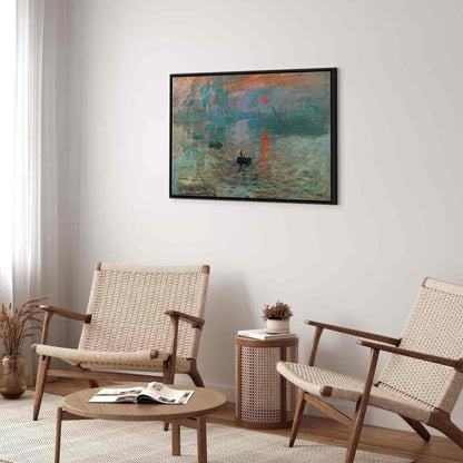 Leinwandbild - Impression, Sunrise - Claude Monet’s Painted Landscape of the Port Artgeist