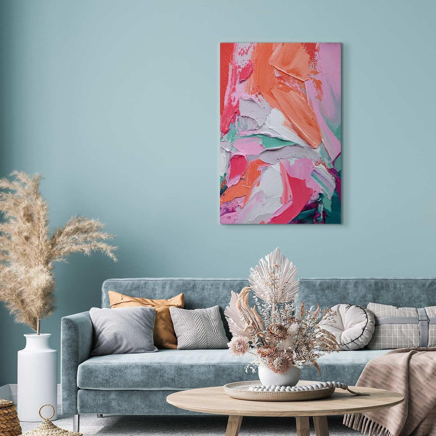 Leinwandbild - Energetic Colors - Abstract Composition with Intense Colors