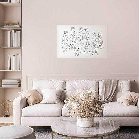 Poster - Meerkat Family Artgeist