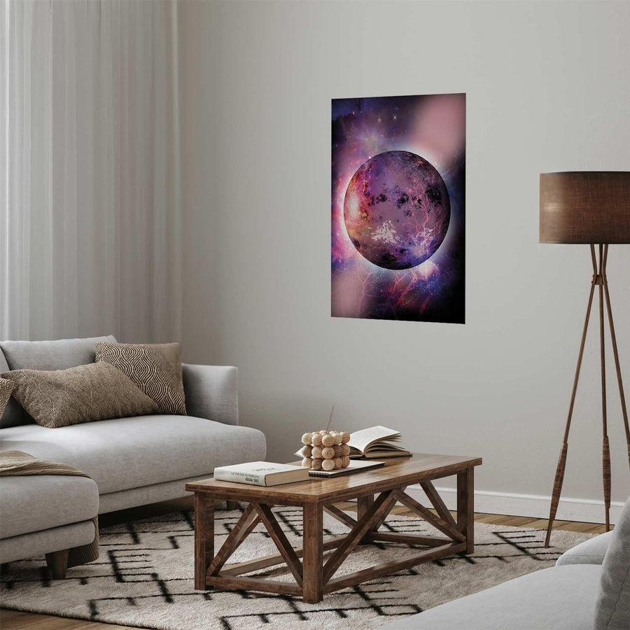 Poster Unbekannter Planet – Fantasie trifft Kosmos