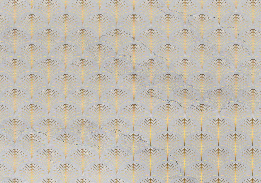 Fototapete - Linear Pattern With Gold Artgeist