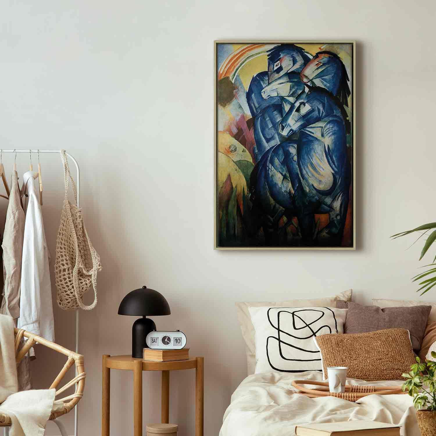 Leinwandbild - The tower of blue horses (Franz Marc) Artgeist
