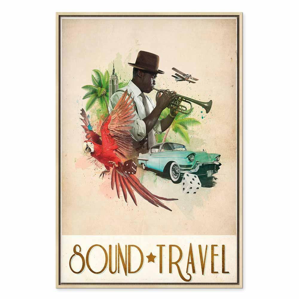 Leinwandbild - Sound Travel (1 Part) Vertical
