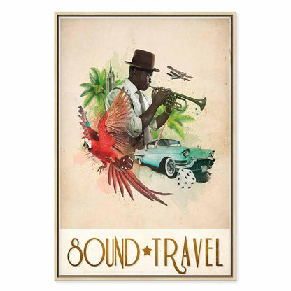 Leinwandbild - Sound Travel (1 Part) Vertical