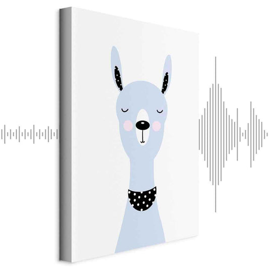 Leinwandbild - Lovely Llama (1 Part) Vertical