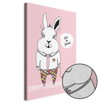 Leinwandbild - Rabbit's Friend (1 Part) Vertical