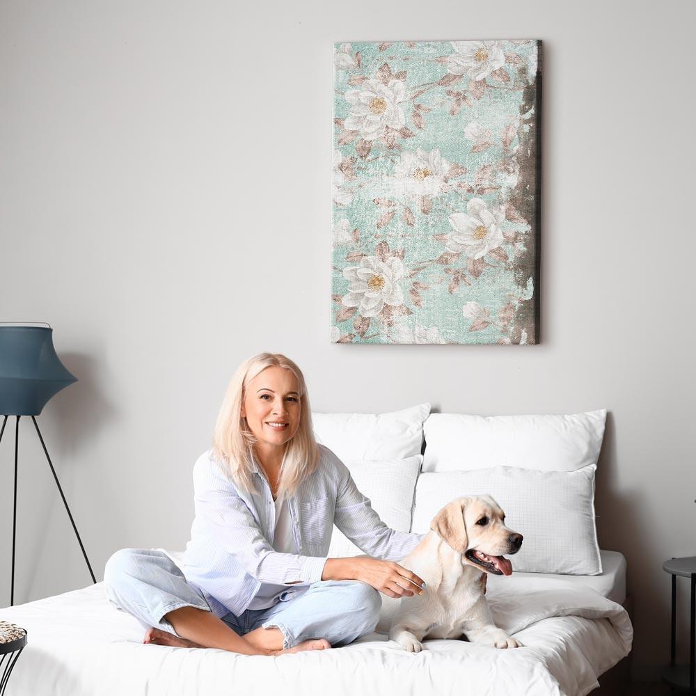 Leinwandbild - Roman Flowers (1 Part) Vertical