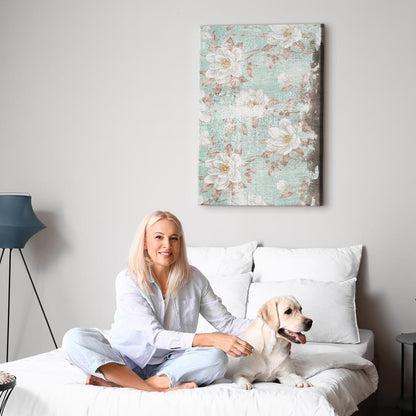 Leinwandbild - Roman Flowers (1 Part) Vertical