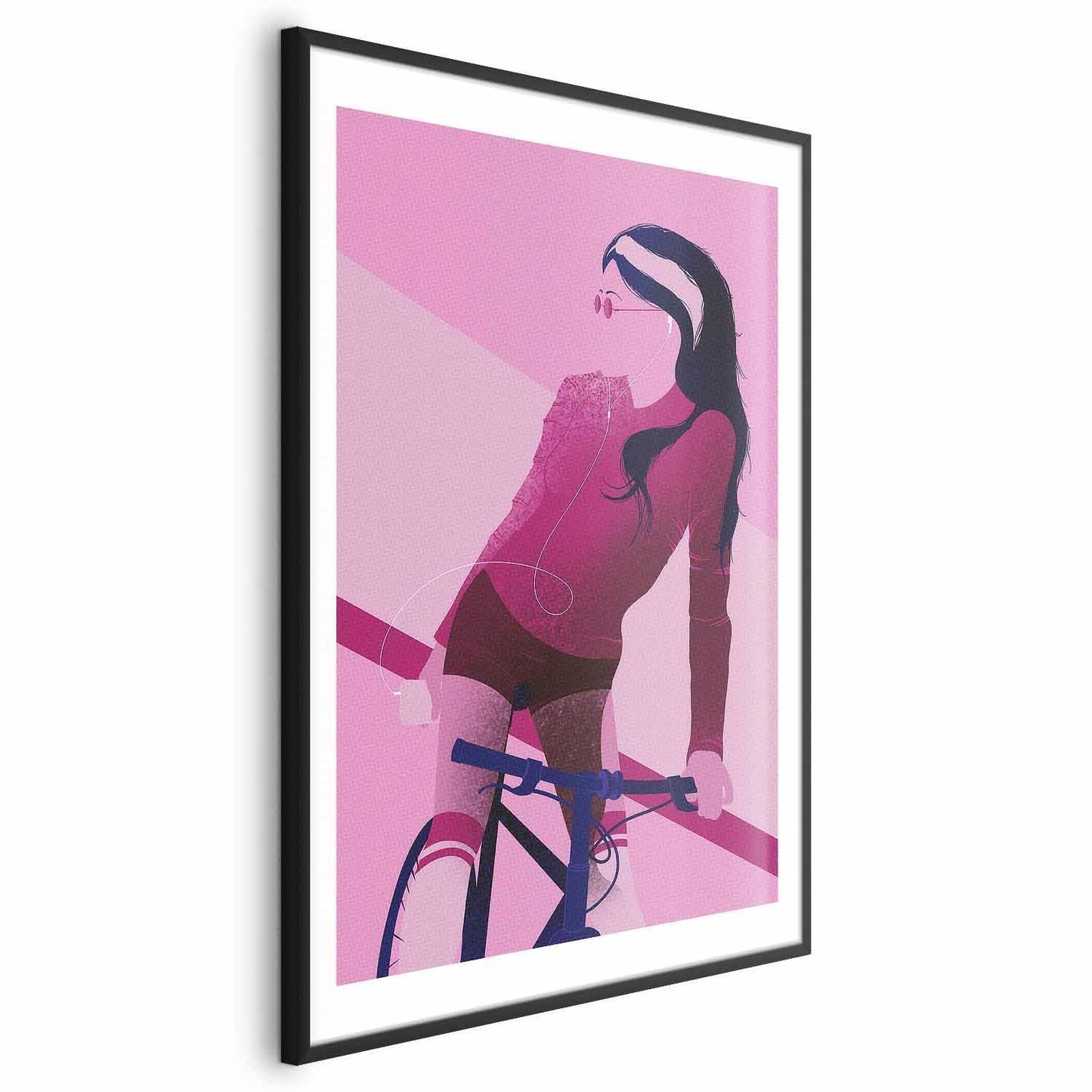 Poster - Woman on a Bicycle Artgeist