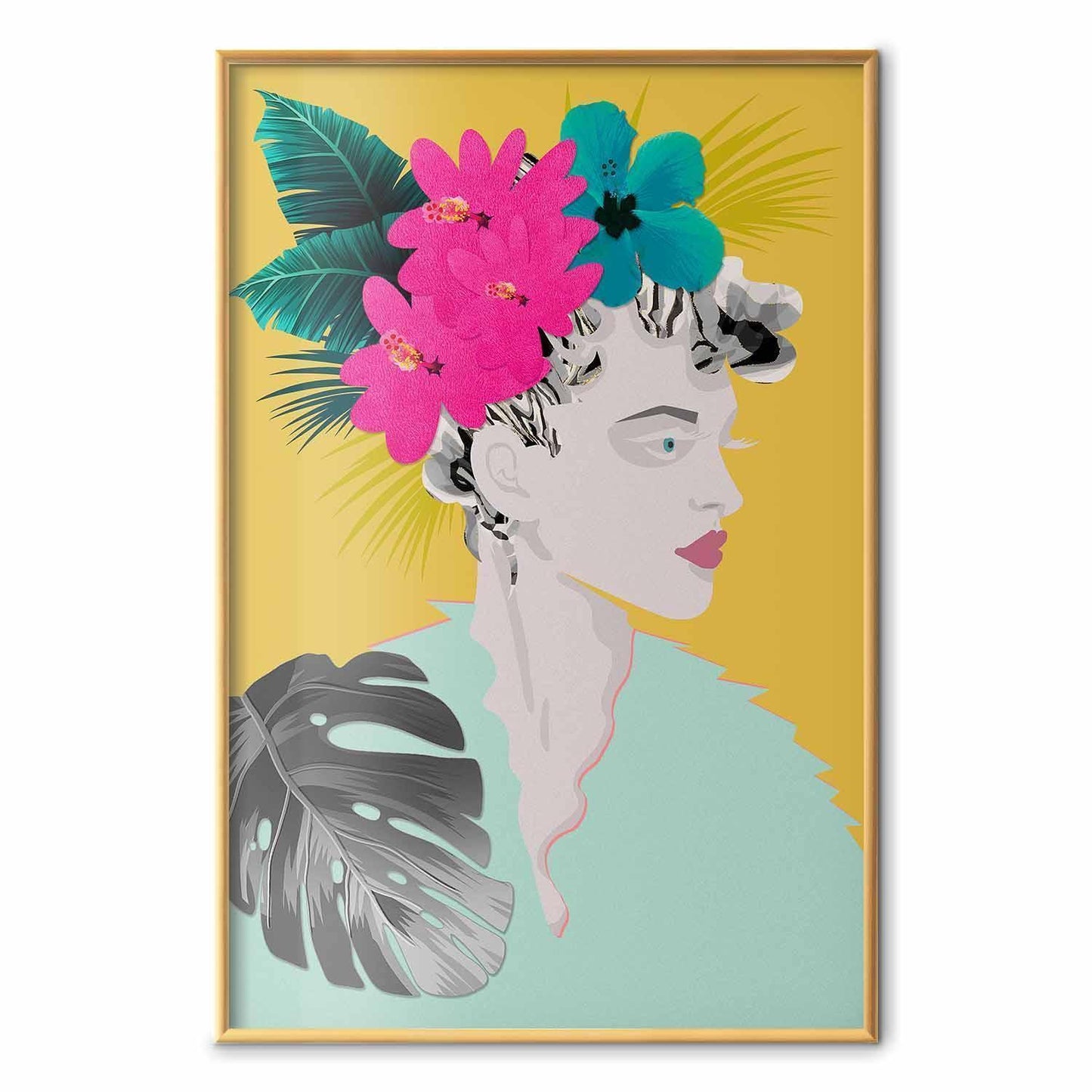 Poster - Flowers in the Hair