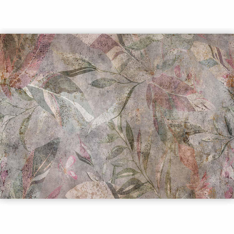 Kunstvolles Wandmotiv mit Ornamenten und Farbspiel

