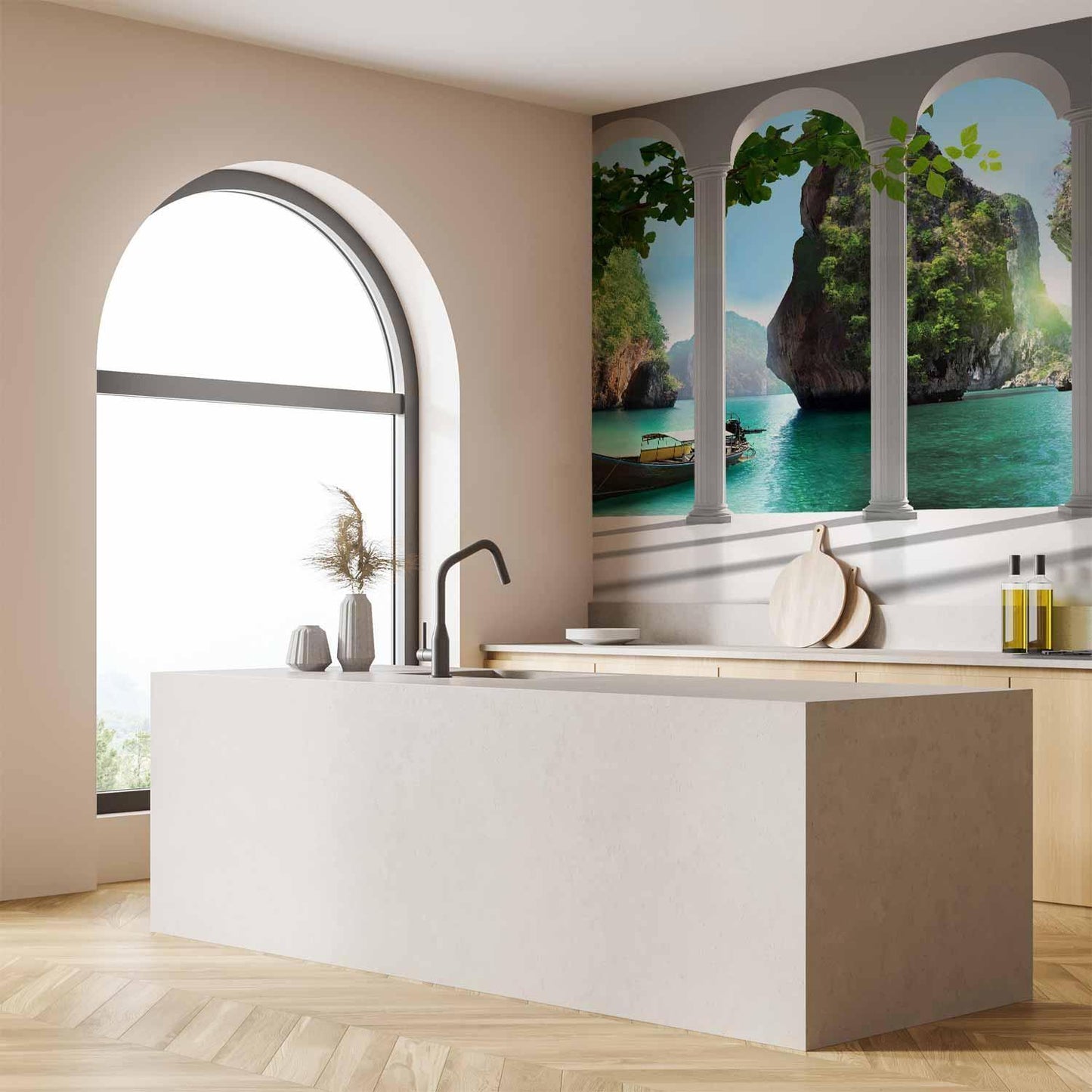 Fototapete - On the terrace