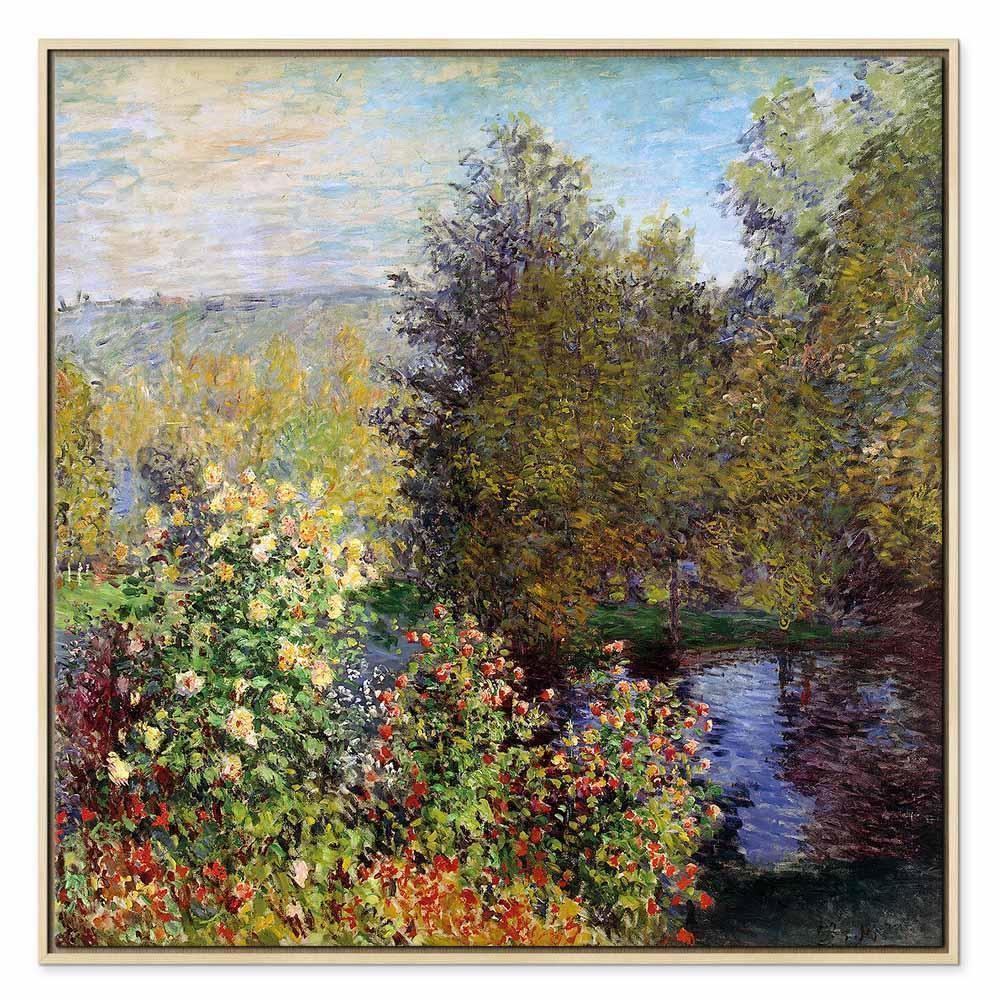 Leinwandbild - Claude Monet – Coin de jardin à Montgeron