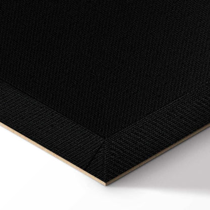 Leinwandbild - Red Lips (1-part) - Black Background with English Text