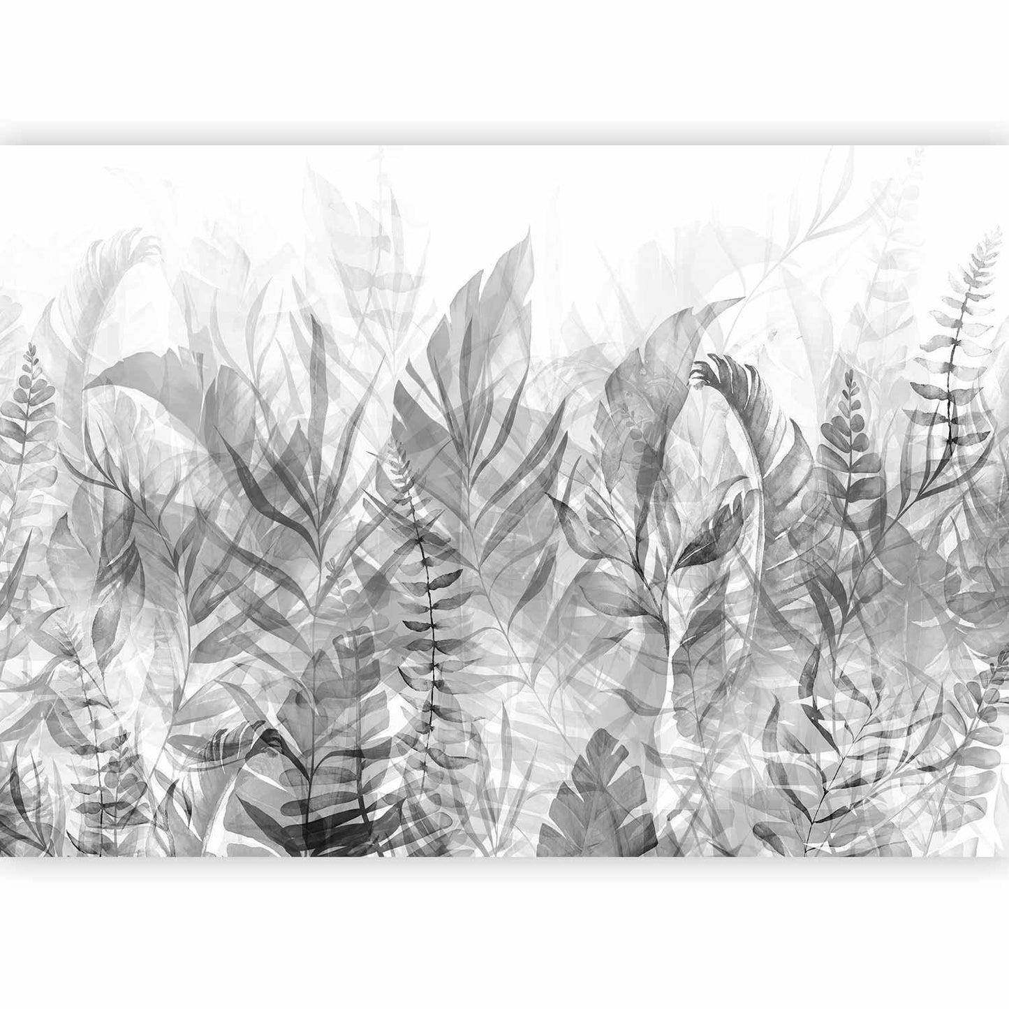 Fototapete „Magischer Wald“ in Schwarz-Weiß – Mystische Eleganz für dein Zuhause - sawelt.eu