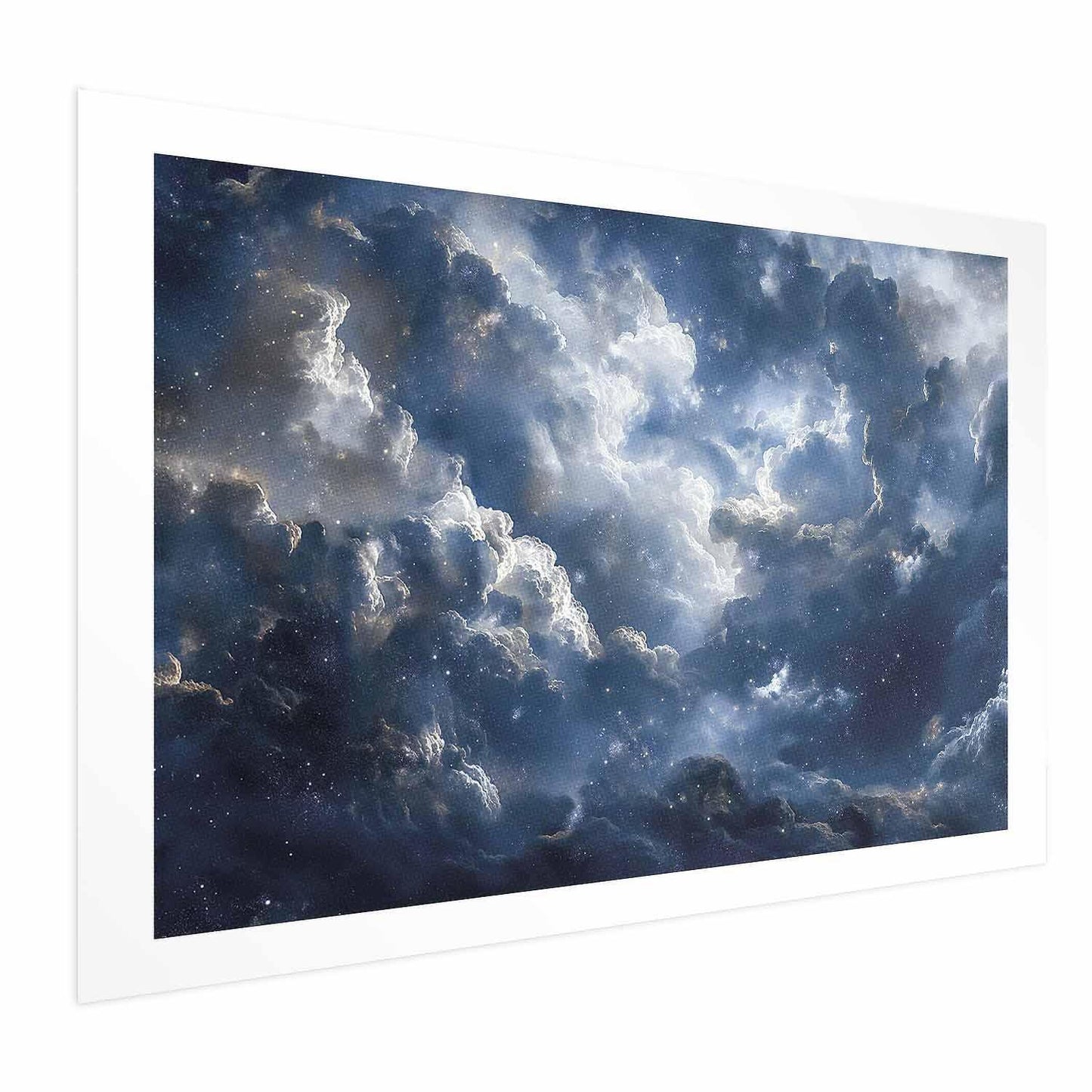 Poster - Astronomical Wonders: Clouds and Stars in Harmonious Union