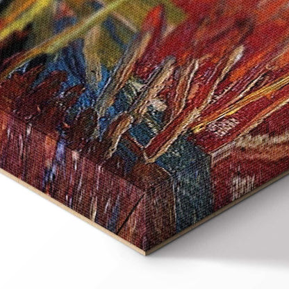 Leinwandbild - Vincent van Gogh – Willows at Sunset