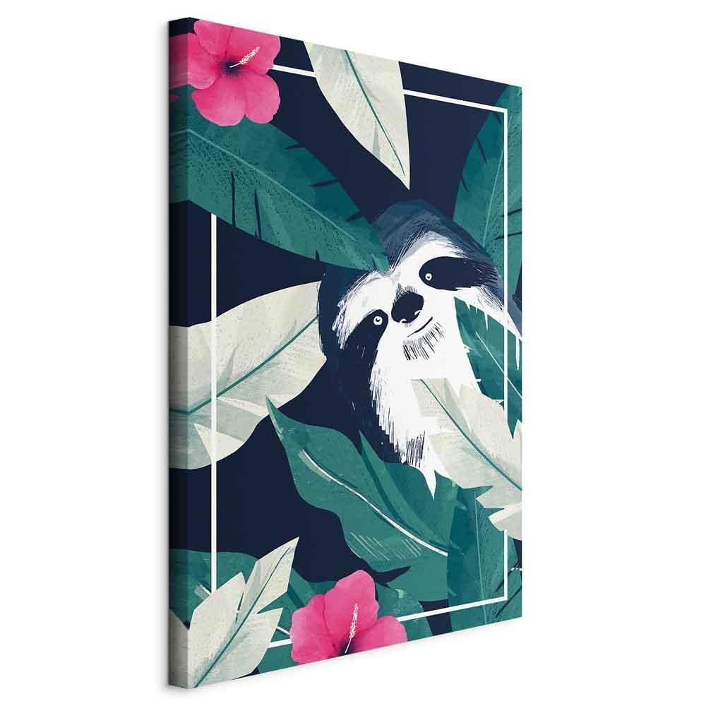 Leinwandbild - Sloth in the Tropics (1 Part) Vertical