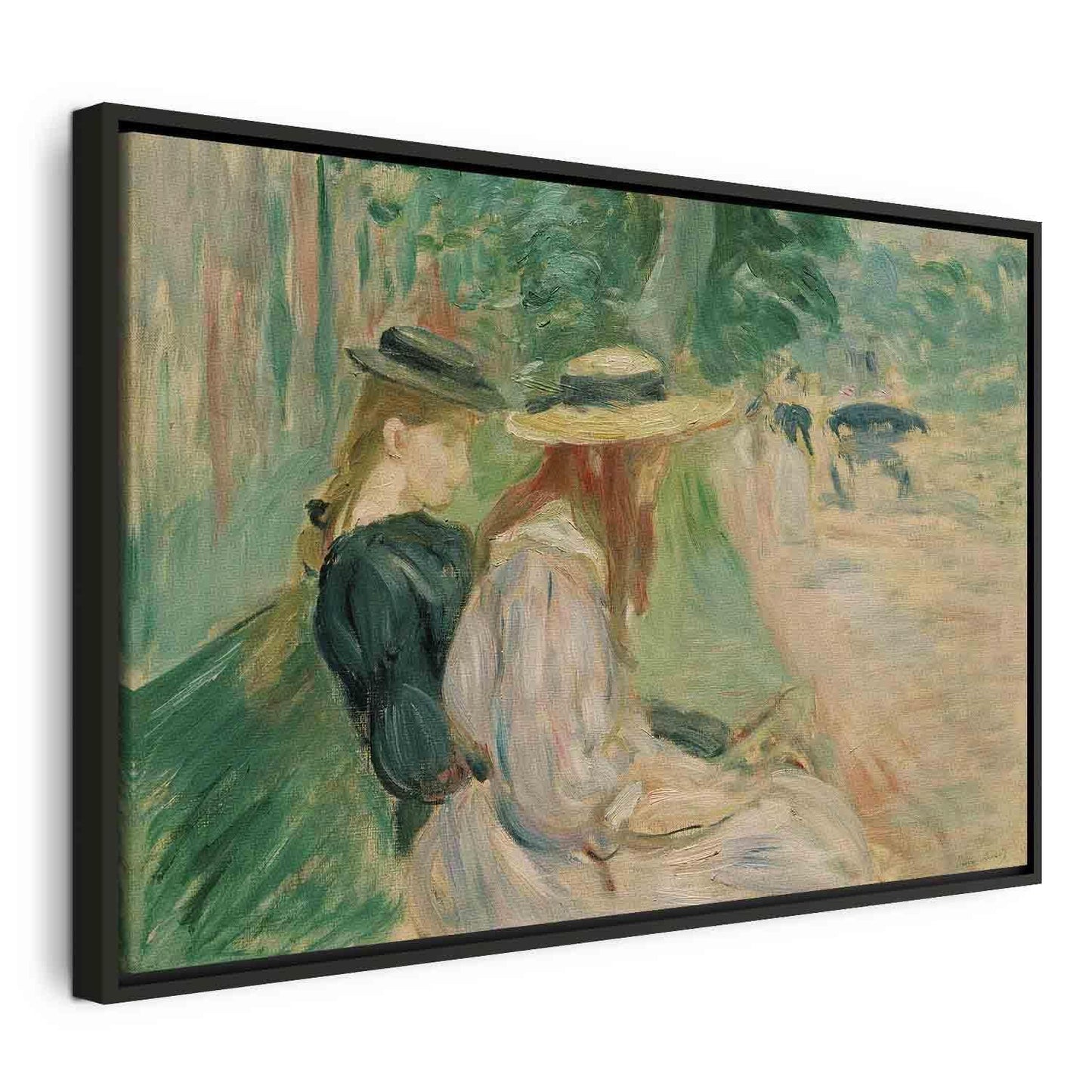 Leinwandbild - Berthe Morisot – Sur un banc de Bois de Boulogne