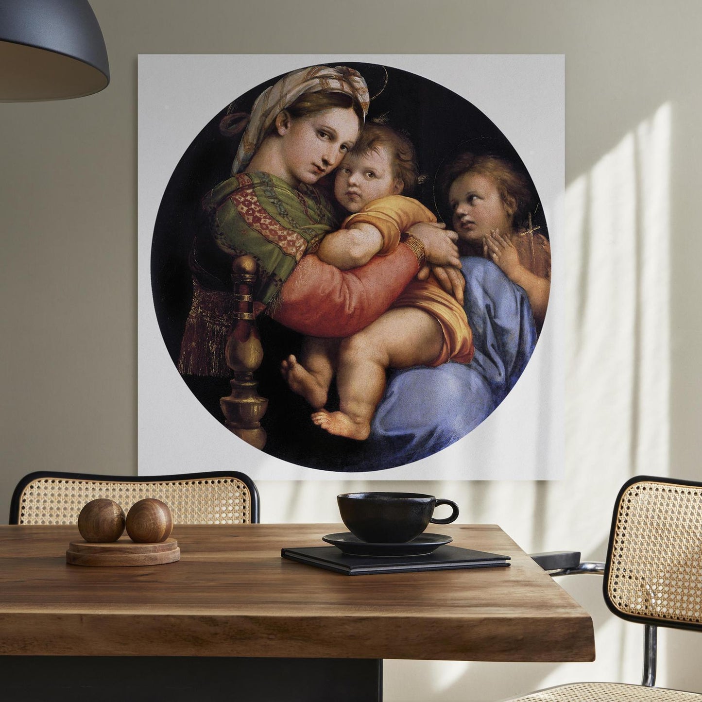 Leinwandbild - Madonna on a Chair Artgeist