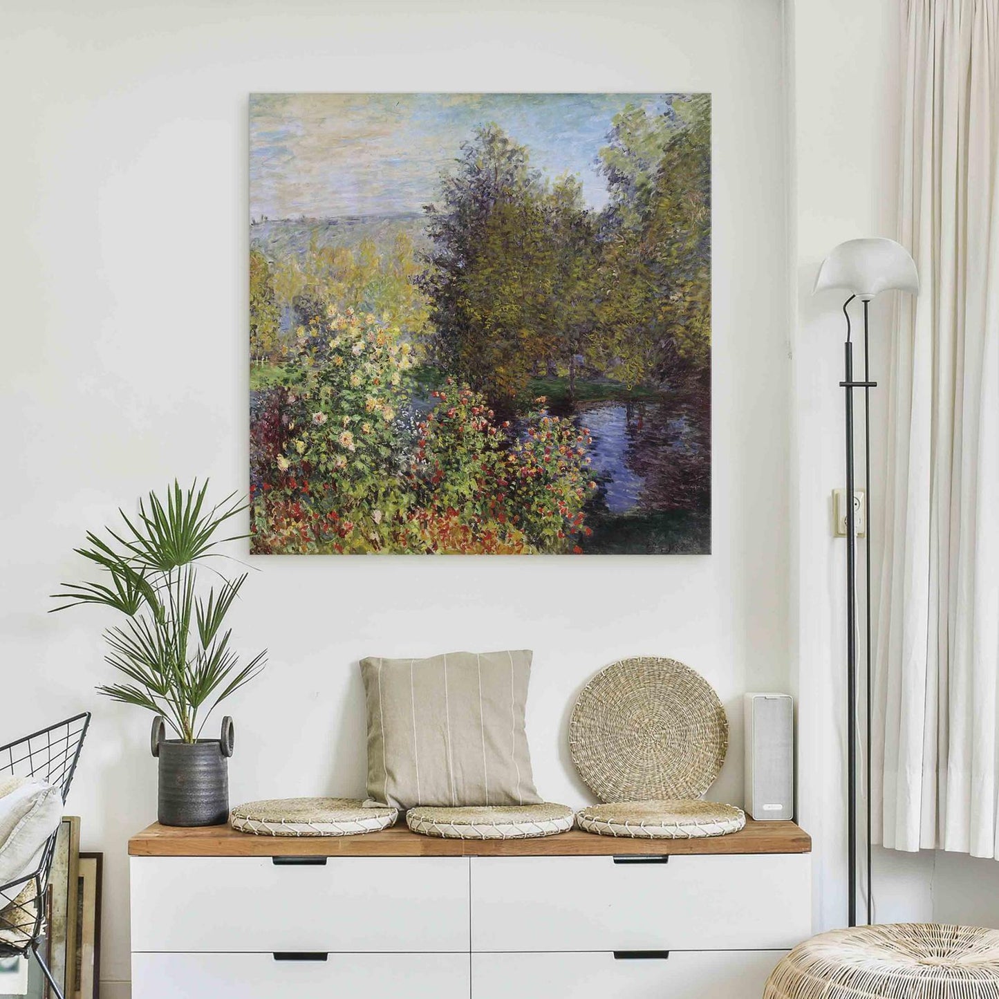 Leinwandbild - Claude Monet – Coin de jardin à Montgeron