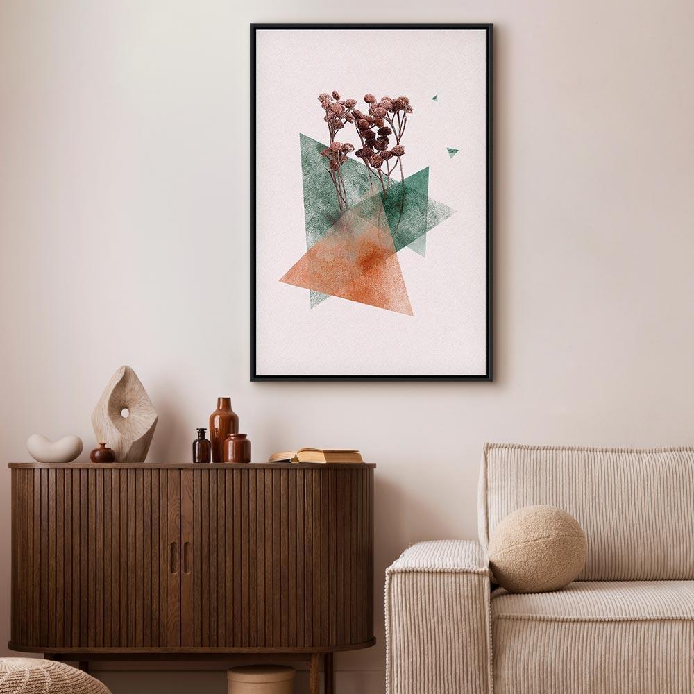 Leinwandbild - Modernist Flower (1 Part) Vertical