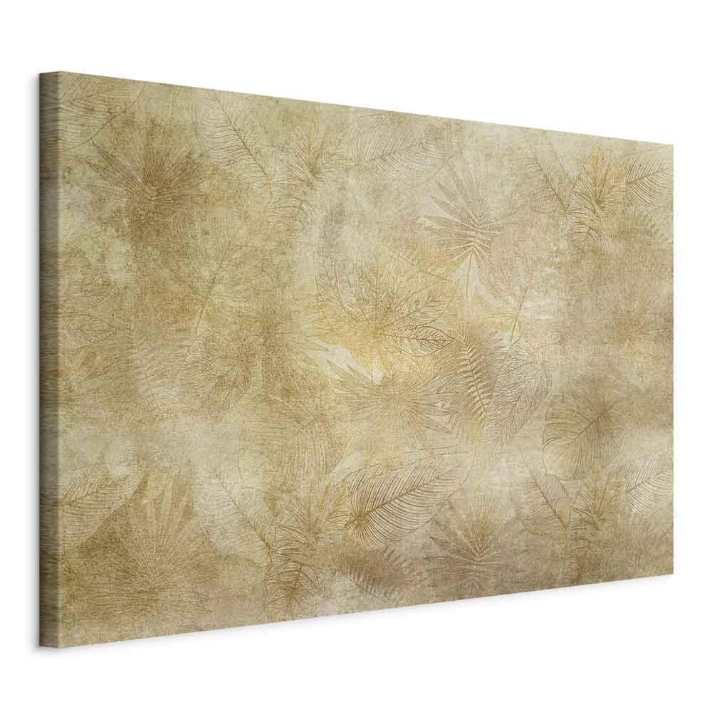 Leinwandbild - Vintage Leaves (1 Part) Wide