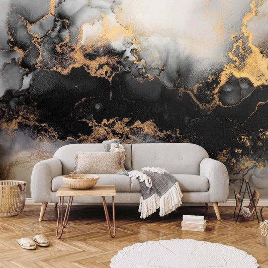 Fototapete - Gold Explosionen