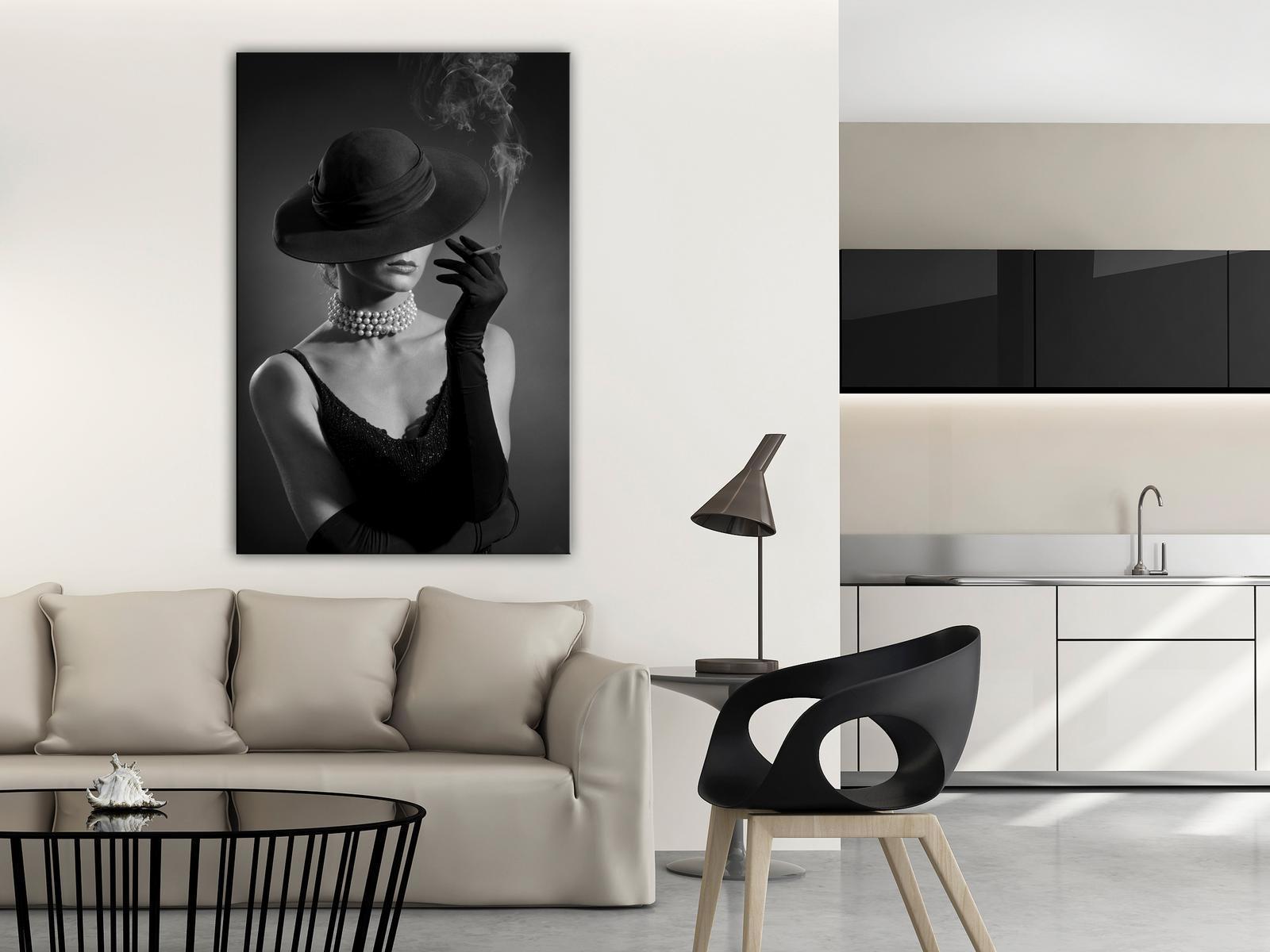 Leinwandbild - Black Elegance (1 Part) Vertical Artgeist