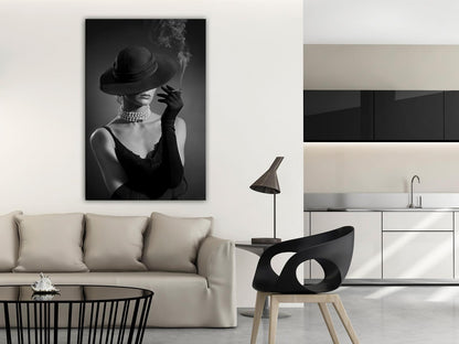 Leinwandbild - Black Elegance (1 Part) Vertical Artgeist