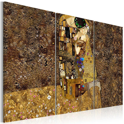 Leinwandbild - Klimt inspiration - Kiss