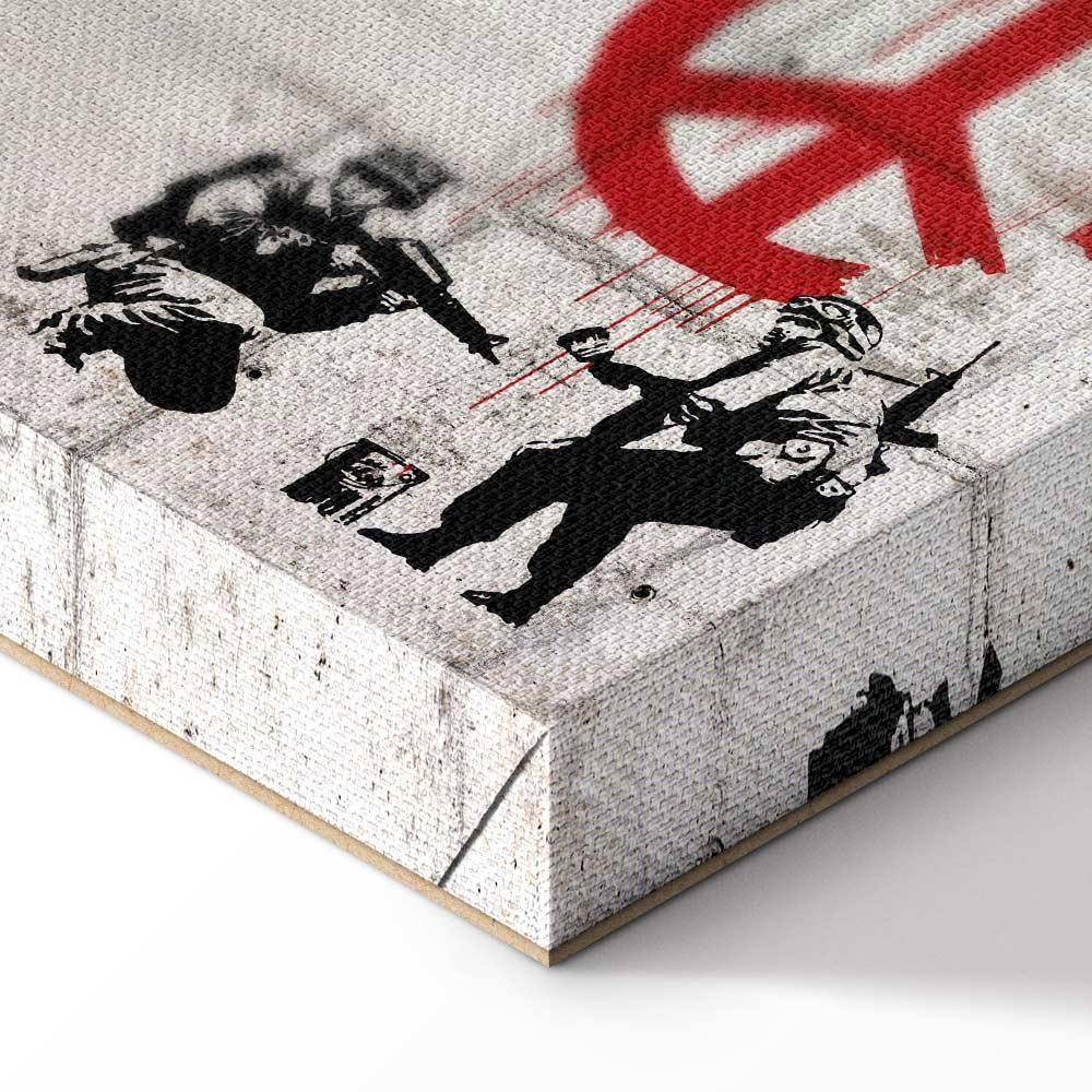 Leinwandbild - Street Crimes: Banksy Art