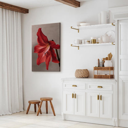 Leinwandbild - Red Flower (1 Part) Vertical