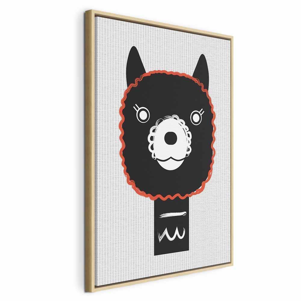 Leinwandbild - Decorative Alpaca (1 Part) Vertical