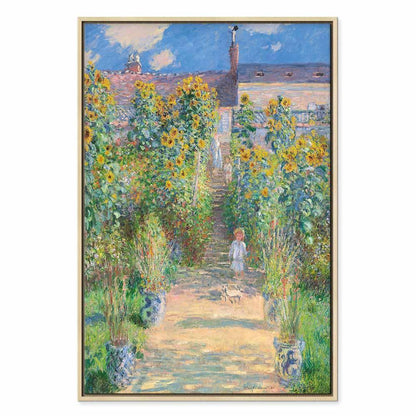 Leinwandbild - Claude Monet – Monet’s Garden at Vétheuil