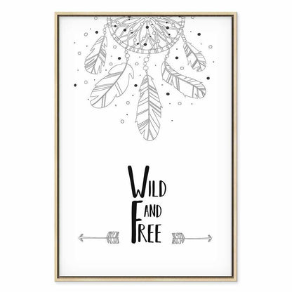Leinwandbild - Wild and Free (1 Part) Vertical