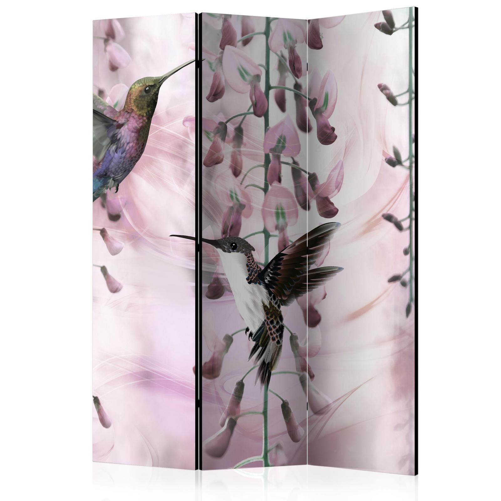 Paravent - Flying Hummingbirds (Pink) Artgeist