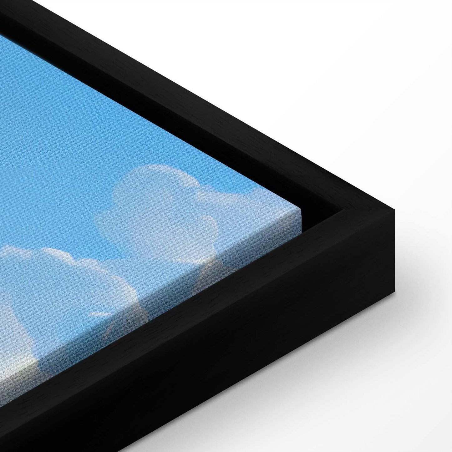 Leinwandbild - Ocean in the Air: Waving Clouds Reflecting Morning Light