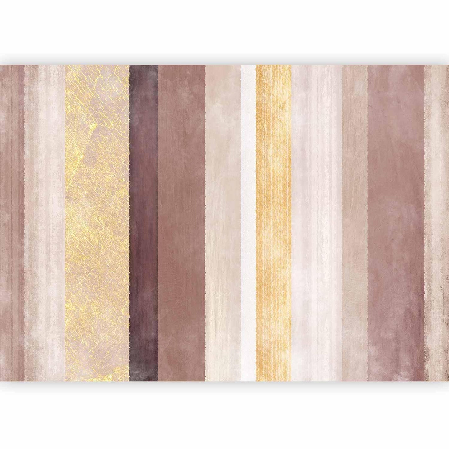 Fototapete - Striped pattern - abstract background in stripes of different colours with gold pattern Artgeist