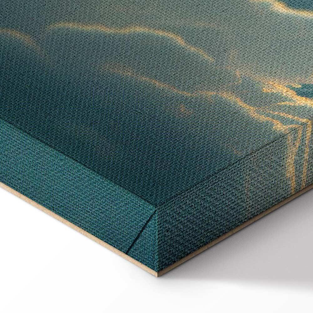 Leinwandbild - Last Breath of the Day: Clouds Illuminated by Evening Glow