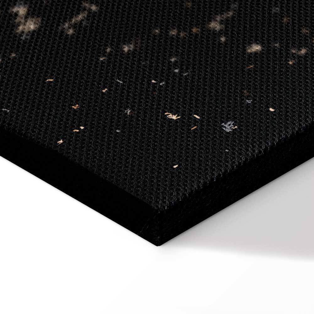 Leinwandbild - Symmetry of Shapes (1-part) - Graphic Motif in Black Shade