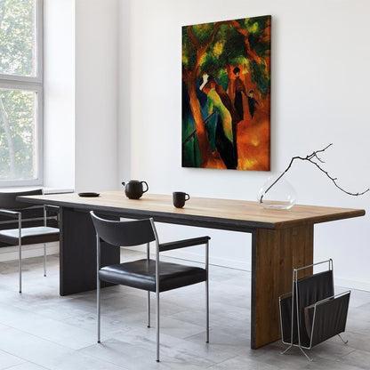 Leinwandbild - August Macke – Sunny Path