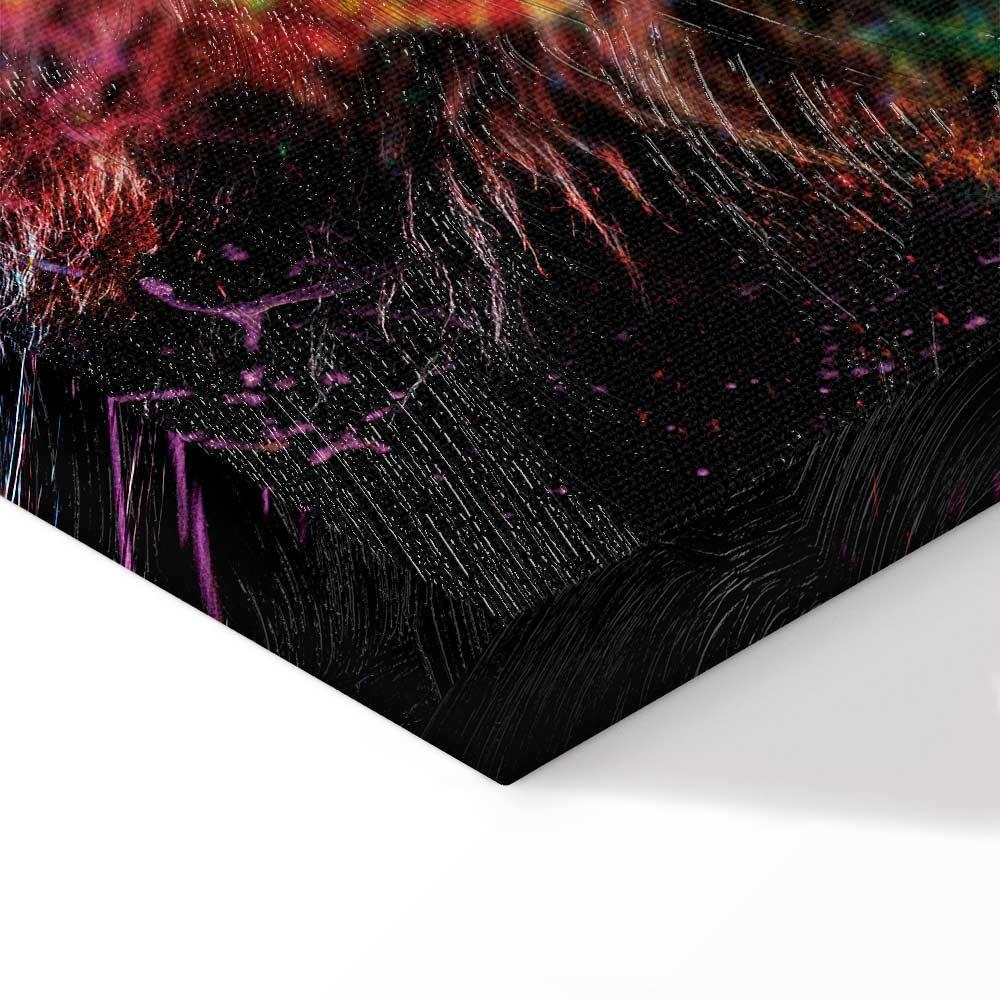 Leinwandbild - Crazy Lion (1 Part) Wide