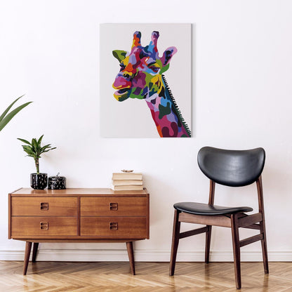 Malen nach Zahlen - Colourful Giraffe