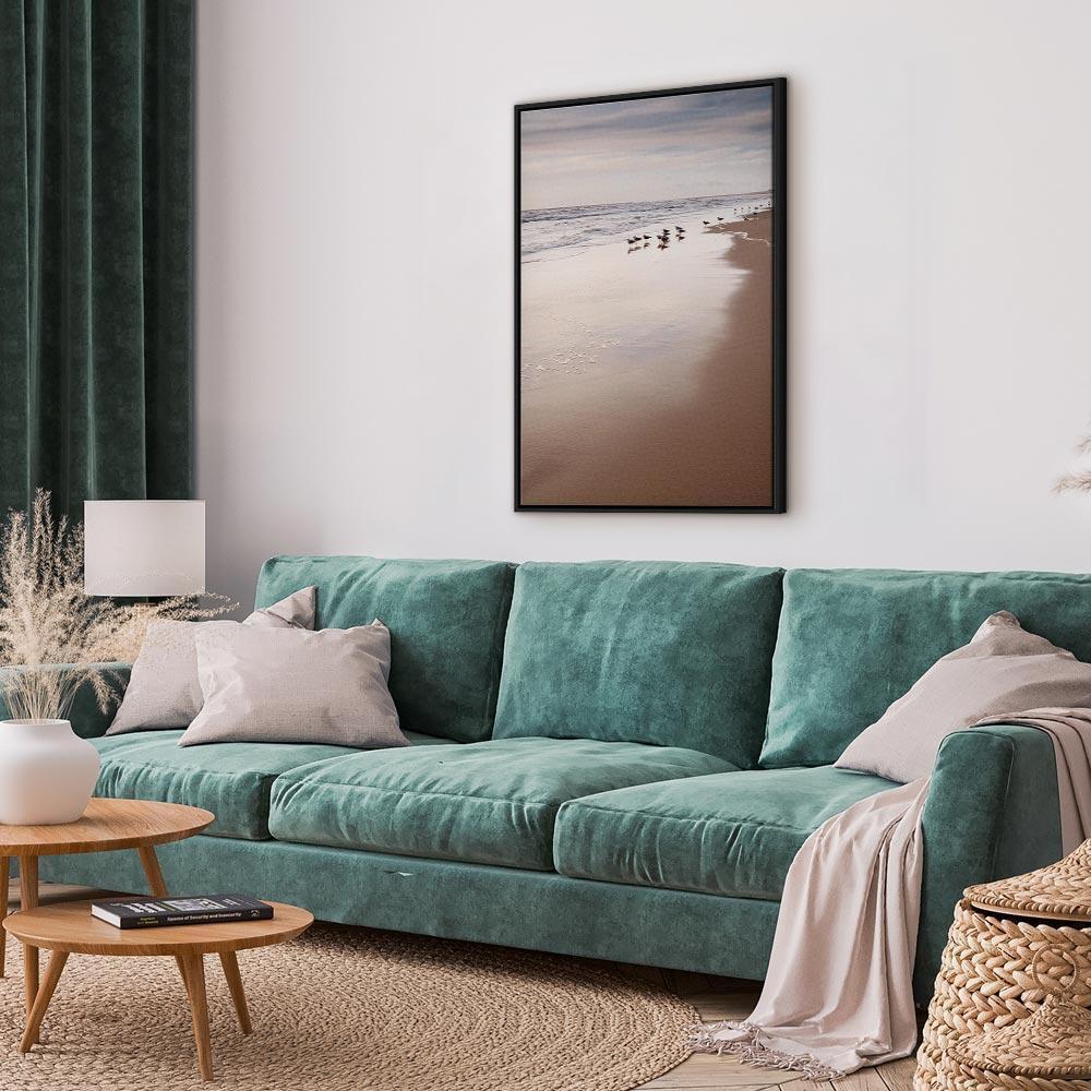 Leinwandbild - Autumn Beach (1 Part) Vertical