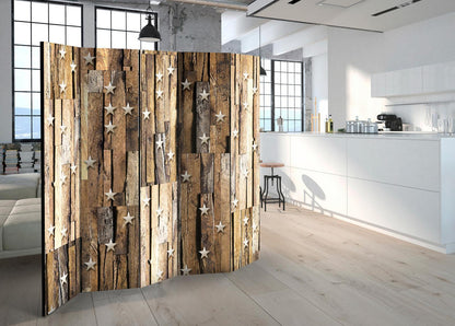 Paravent - Wooden Constellation II Artgeist