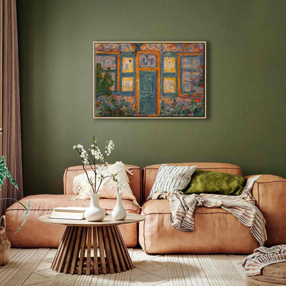 Leinwandbild - Piet Mondrian – House in Sunlight