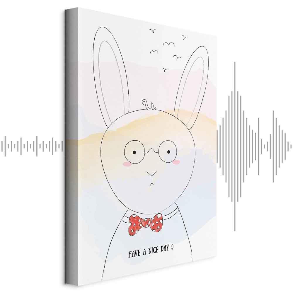 Leinwandbild - Greetings from Rabbit (1 Part) Vertical